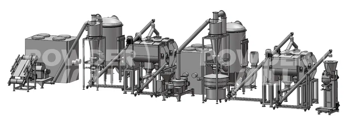 香辛料粉碎混合生产线